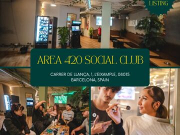 Area 420 – Exclusive Private Lounge in Barcelona cannabis club – entry pass