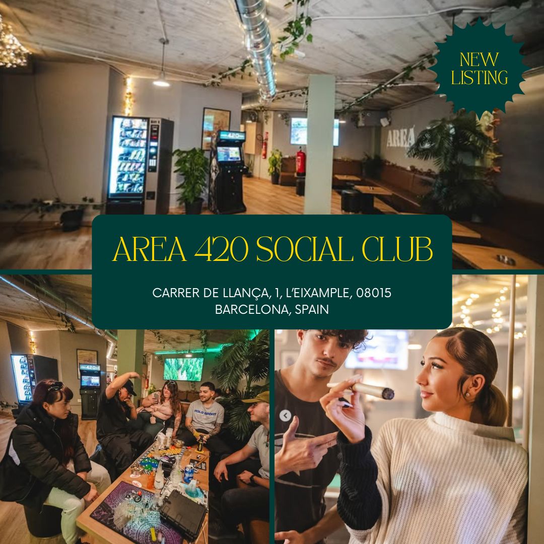 Area 420 – Exclusive Private Lounge in Barcelona 1 Area 420 – Exclusive Private Lounge in Barcelona cannabis club – entry pass