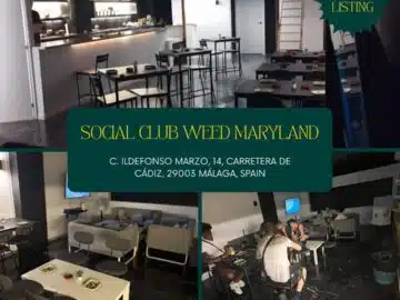 Social Club Maryland &ndash; M&aacute;laga&rsquo;s Premier Private Social Spot cannabis club &ndash; entry pass
